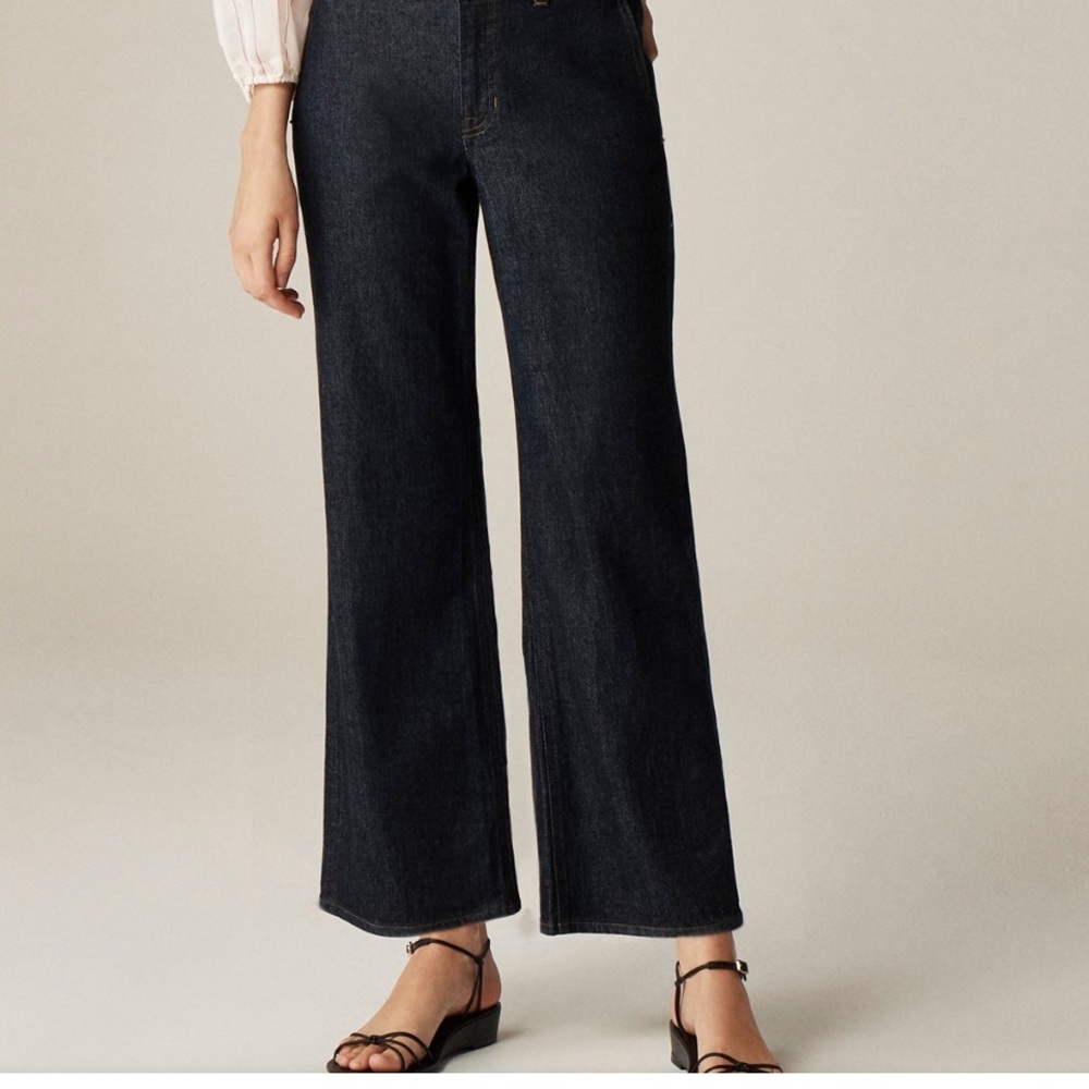 ✅ CLOSET CLOSING SOON NWT J.Crew Petite Slim Wide Jeans with stacked buttons
